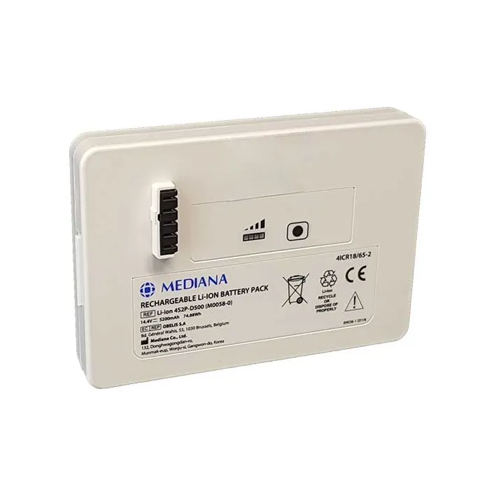 Batterie 14,4 V 5,2 Ah pour défibrillateur D500 MEDIANA M0058-0