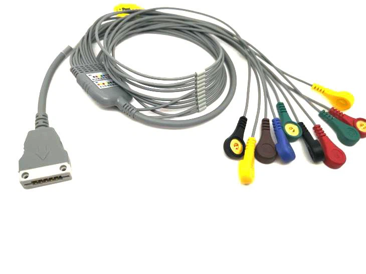 Beneware Compatible ECG Holter Câble 10 Leads Snap