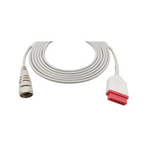 Compatible pour le câble adaptateur de pression artérielle du transducteur Marquette IBP de GE Healthcare