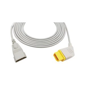 Médical IBP Transducteur Tension Artérielle 12 Broches Extension Câble Adaptateur Compatible Pour Nihon Konden