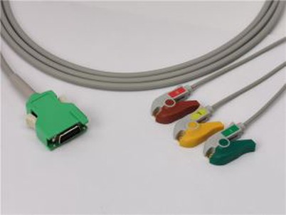 Nihon Kohden câble adaptateur de transducteur ECG compatible 3 dérivations