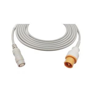 Ronde 12 broches TPU veste IBP transducteur adaptateur de pression artérielle câble compatible pour Fukuda Denshi