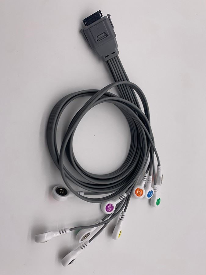 Nihon Kohden ECG Holter Cable IEC Snap