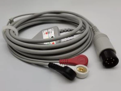 AAMI Compatible Directement ECG Cable AHA Snap